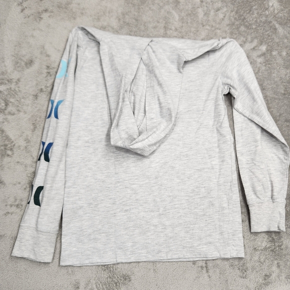 Hurley Long Sleeve Hooded Tee - Shark Surf Graphic, Size Medium, Great Condition - Picture 7 of 7